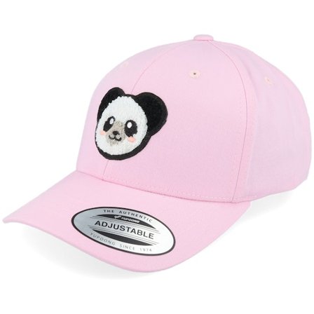Kiddo Cap - Rose adjustable Casquette - Kids Panda Chenille Patch Pink Adjustable @ Hatstore