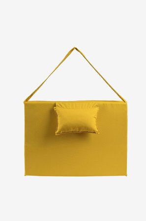 Hanah Home - Sammenleggbar madrass Maya - Gul - Strandmadrasser - Fra Homeroom