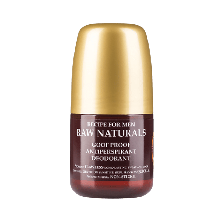 RAW Naturals Goof Proof Antiperspi rant Deodorant Deo Herr ONESIZE