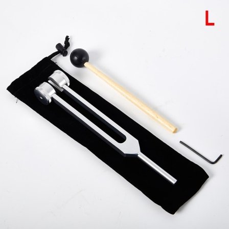 Stemmegaffel 128 Hz Stemmegaffel Vekter Aluminium Klinisk kvalitet Sølv Stor