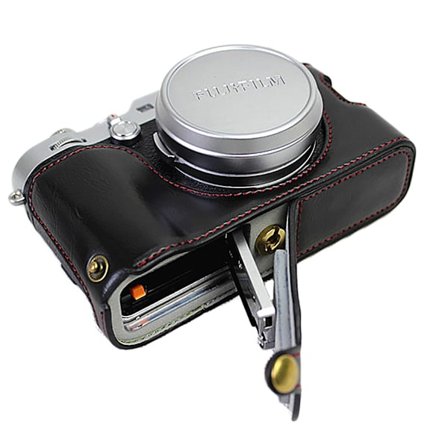 Beskyttende skinnkameraetui for Fujifilm x100f - Svart