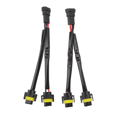 2-stifts H11 H8 H9 Förlängningskabel Hane till Hona 2-vägs Strålkastar Splitter Lastbil Pickup LED Kabelkontakt