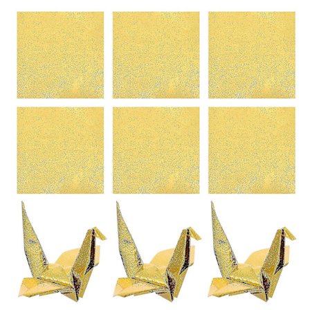 100 stk metallflyleker japansk origamipapir gull origamipapirsett utklippsbokpapir trane origami den beste
