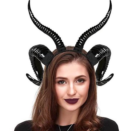 Djävulshorn Huvudband, Svarta Horn Maleficent Horn Huvudband För Halloween Kostym Cosplay
