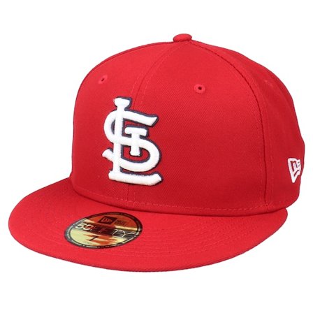 New Era - Rojo fitted Gorra - St. Louis Cardinals Authentic On-Field 59Fifty Red Fitted @ Hatstore