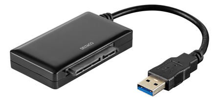 Deltaco USB3-SATA6G3 - Diskkontroller - SATA 6Gb/s - USB 3.0
