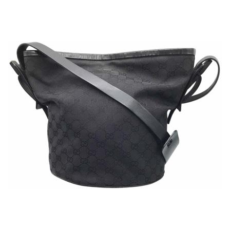 Gucci Vintage, Pre-owned Shoulder Bags Zwart, Dames, Maat:ONE Size,Canvas