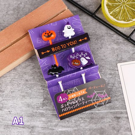 1Pak Halloween Cocktail Picks Frugtgaffel Fashion Childrens Hol