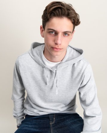 RYVLS Brandon Knit Hoodie Harmaa Hupparit/Hoodie Pojat - Kids Brand Store