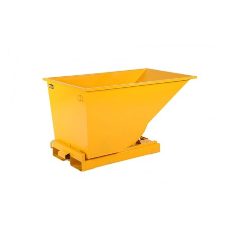 Tippcontainer, 600 liter, gul