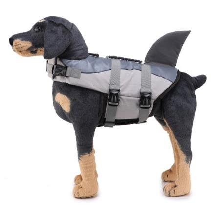 Hund flytväst, valpbaddräkt Livräddningsjacka Djurskyddskläder Simning Surfvatten Aktiviteter S