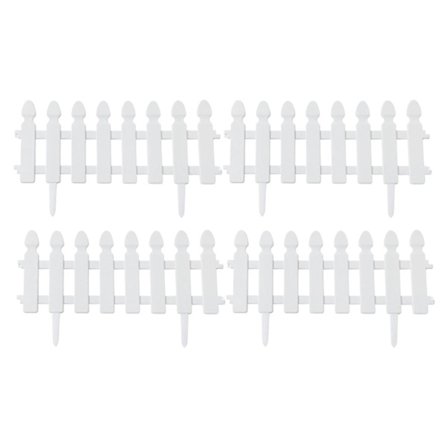 Moderne værelsesindretning 4 stk. plastikkanter havehegn - græs græsarealer blomsterbede plantekanter - dekorative scenekantpaneler - vejrbestandigt