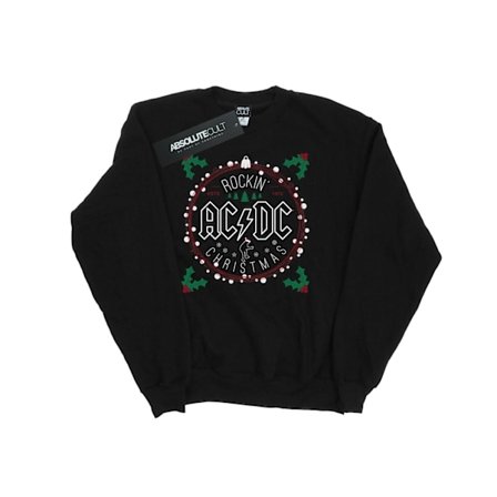 AC/DC Herr Jul Cirkel Sweatshirt XL Svart