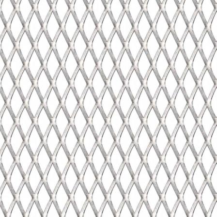 Vidaxl Sträckmetall Rostfritt Stål 50x50 Cm 45x20x4 Mm Silver