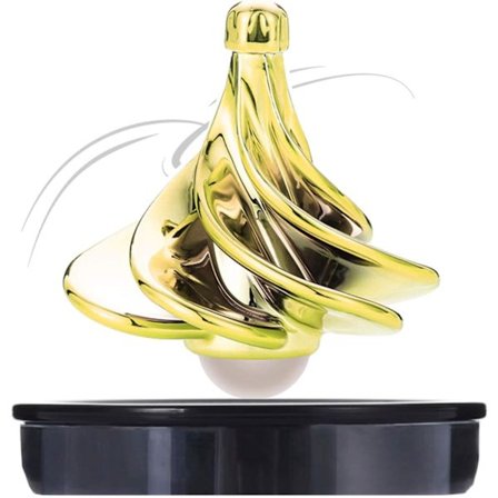 Et stressaflastende legetøj til hjemmet eller kontoret. Spind med vinden! Vores top snurrer for evigt, gylden