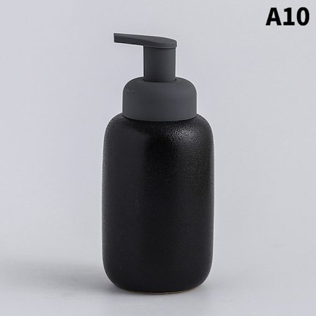 Keramisk flytande skumtvåldispenser Bärbar pumpflaska Vit A Svart