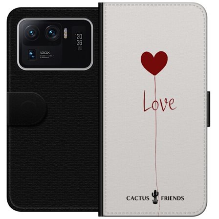 Yhteensopiva Lompakkokotelo Xiaomi Xiaomi Mi 11 Ultra Cactus and Friends - Love Balloon Minimal