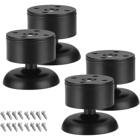 Møbelben, 4 stk. Rustfrit Stål Sofa Ben, Justerbar Ca