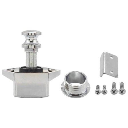 10 stk Trykknapp Nøkkelfri Lås Sperre Skap Husvogn Lås for RV Skuff Skapdører Tykkelse 15-27mm