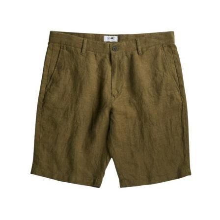 Nn07 Crown 1196 Linen Shorts Grøn, Dame, Størrelse: W30