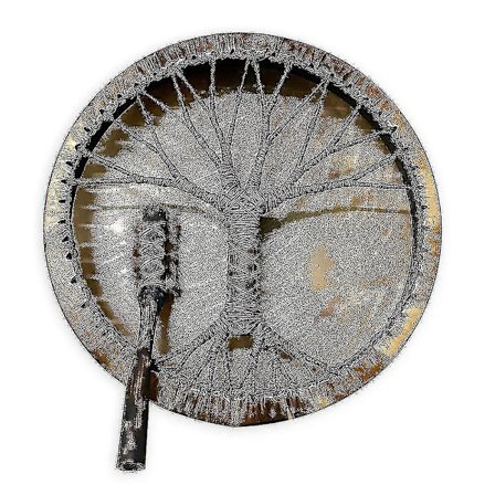 Livets Tre Sjaman Tromme Håndlaget Sibirsk Håndverk Dekorasjon