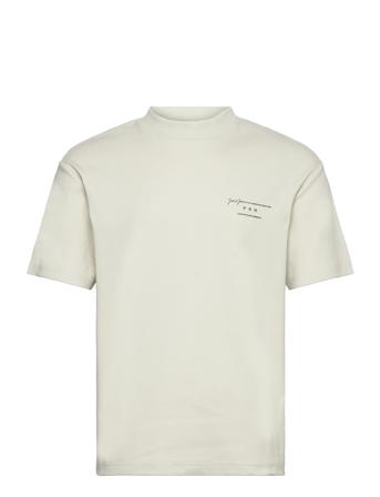 Jprblasanchez Branding Tee Crew Neck Sn Jack & J S Cream