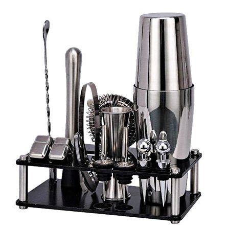 16 Dele Cocktail Shaker Sæt Rustfrit Stål Til At Blande Drikkevarer Barværktøj