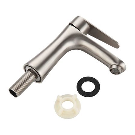 Tvättställsblandare Badrum Blandare Bänkmontage Enkel Kallvatten Tvättställsblandare Toalettblandare Rostfritt Stål Liten Midja