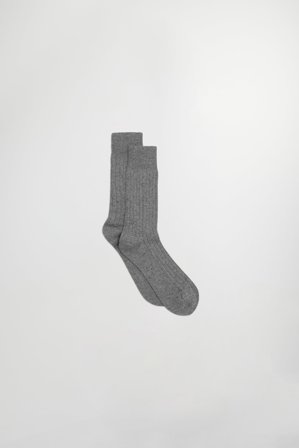 NN.07 Sock Ten 9140 Male Grey Wool Blend