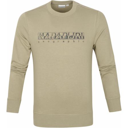 Napapijri, Sweater dance Beige, Heren, Maat:L,polyester
