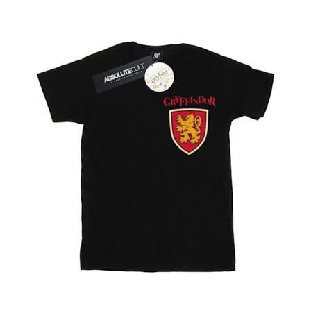 Harry Potter Boys Gryffindor Lion Faux Pocket T-Shirt 7-8 år Black 7-8 Years