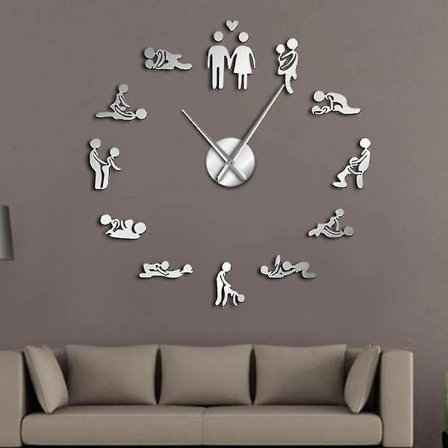 For Sex Love Position Mute Wall Clock WS17372[HSfF]