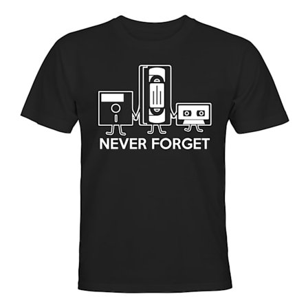 Never Forget Kassettband - T-SHIRT - HERR