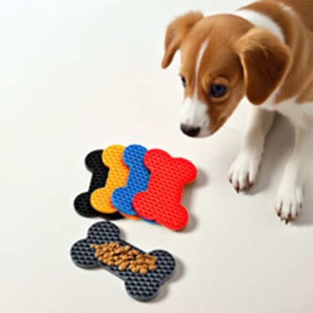 Anti-ahmimiskulho - Anti-ahmisemissyöttömatto - Ruokakulho - Nuuskumatto - Hidas syöttölaite - 4 kpl Maapähkinävoita nuoltava matto - Hidas 