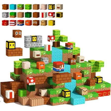 Magnetiska Block, 96 ST, Litet Block, CE Certifierad,FD136-62 96ST