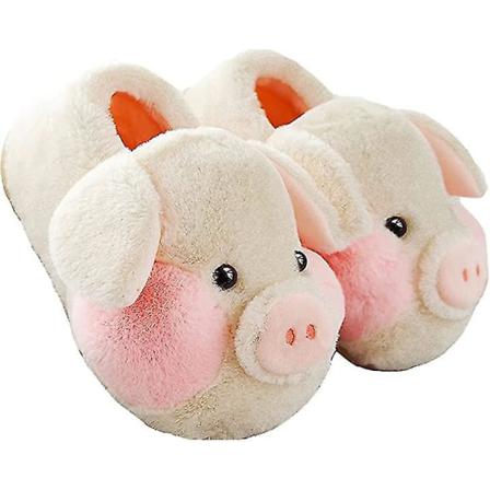 Damtofflor, Pig Design Plyschtoffel, Vintertoffel