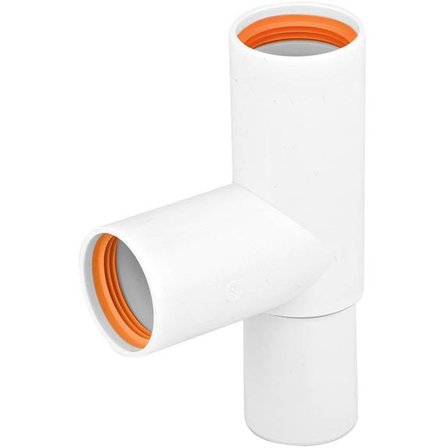 Faluplast 2316140 T-rör 32 mm, 45°, Inomhusavlopp