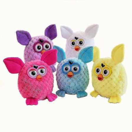 Söt Elektrisk Talande Furby Elf Plyschleksak Elektronisk Husdyr Ugleleketøy 15cm Rosa