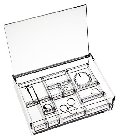 Nomess Jewellery Box Clear, Tøj & Bolig, Opbevaring & Organisering, Smykkeskrin
