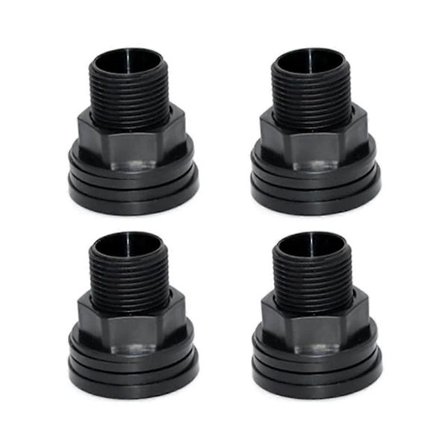 PVC Skotgennemføring Dobbeltgevind Skotgennemføring Vandtanktilslutning til Regnvandstønder Akvarier Vand-