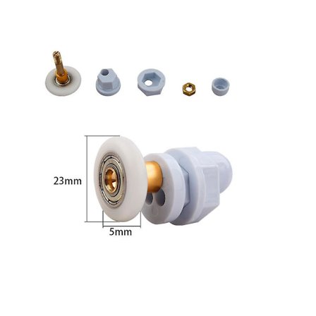 Bruse Dør Skydedøre, Holdbare, Vandtætte Og Rustfrie (pakke Med 4)23mm