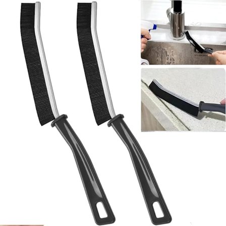 Jäykkäharjaksinen rakotila-puhdistusharja pitkällä varrella, 2 kpl, rakojen puhdistaja, kapea puhdistusharja