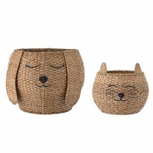Bloomingville 2-Pack Brown Milus Baskets One Size - Storage - One size - Brown