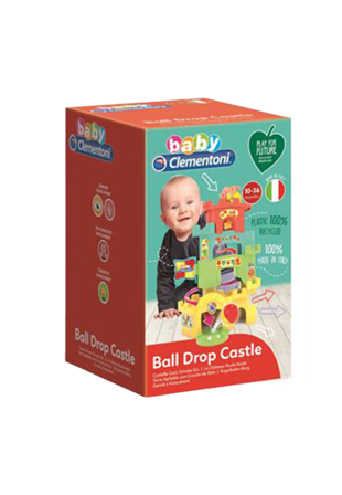 Clementoni Roll & Drop Fun Castle Babyleksaker Unisex ONESIZE