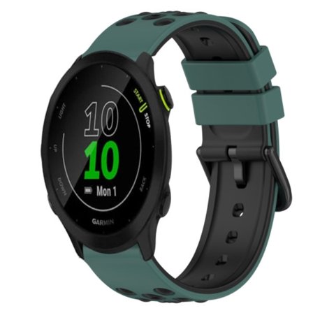 För Garmin Forerunner 55 20mm tvåfärgad watch