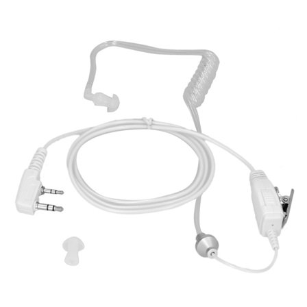 Universal K Type Walkie Talkie Øretelefon med Øreprop Luftkanal til Baofeng 5R 888S