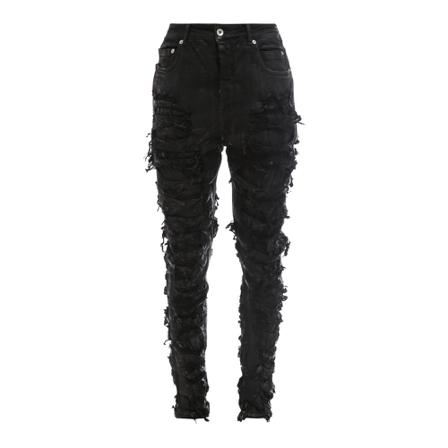 Rick Owens, Slim-fit Jeans Zwart, Heren, Maat:W33