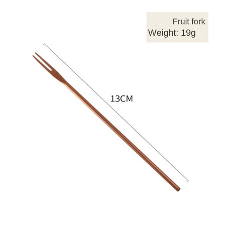 Fruktgafler Smaksgaffel ROSE GULL