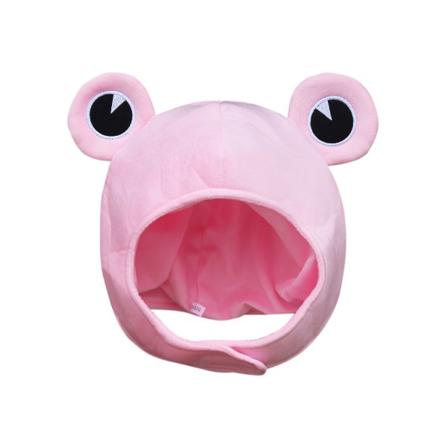 Söt grön plysch groda hatt Pannband Cap Pue Cosplay kostym