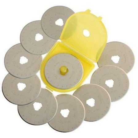 Reserveskær - Olfa - RB45-10 - Rustfrit 45mm - Pakke med 10 - Sølv